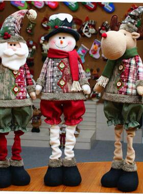 Christmas decorations tree display a Santa Claus figure