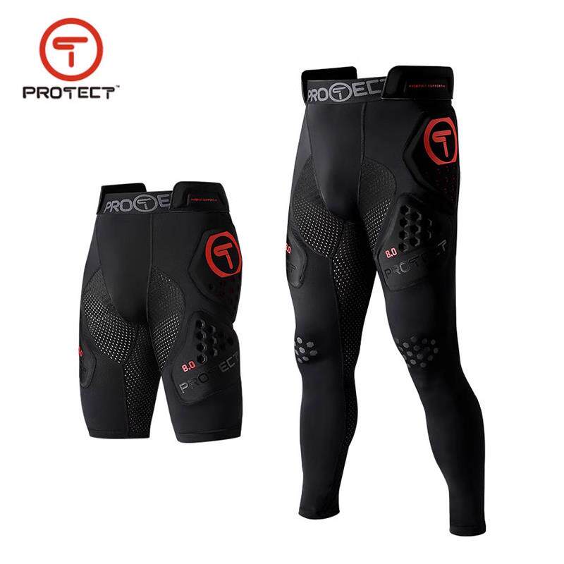 t牌越野摩托车骑行装备护臀裤短裤长款速干衣吸汗滑雪林道速降男