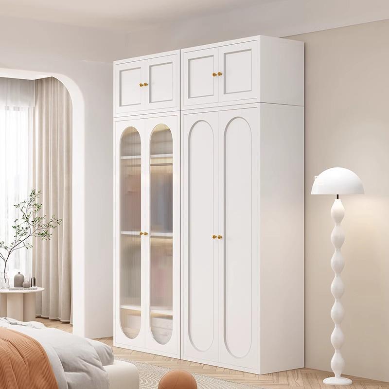 法合式奶油风钢制衣家用卧室柜组衣量橱儿童TOS多色收纳柜大容储