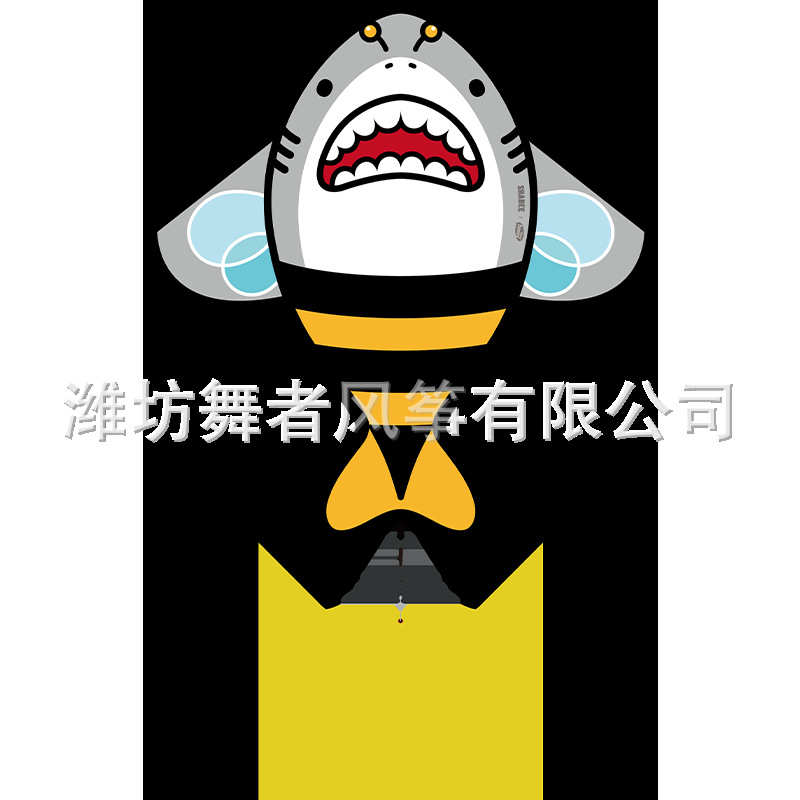 2025新款卡通鲨鱼风筝小鲨bee微风易飞儿童手持大人专用高档专业