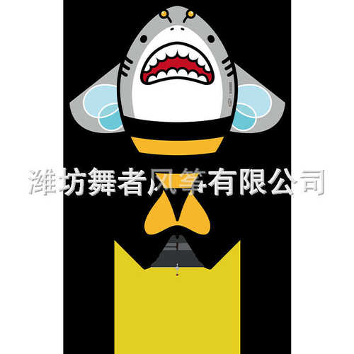 2025新款卡通鲨鱼风筝小鲨bee微风易飞儿童手持大人专用高档专业