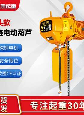 环链起重机80V固定式环链葫芦行车1吨2吨微型电动葫芦起重小吊机