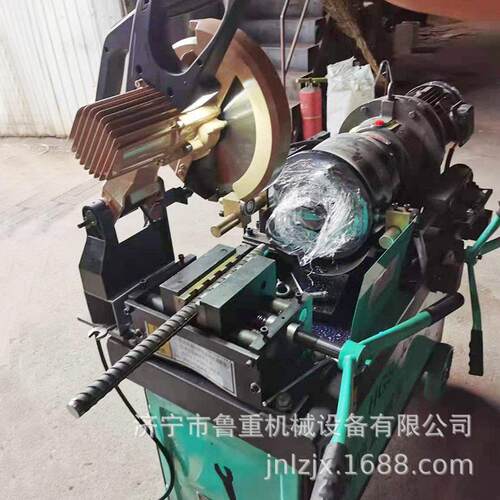生产加冷切锯50型全自动钢筋滚丝机HGSD50型40螺纹钢筋套丝机