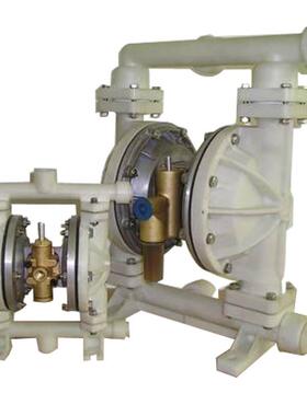 供应QBY-15工程塑料气动隔膜泵耐酸碱气动隔膜泵溶剂隔膜泵F46膜