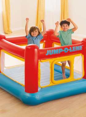 INTEX48260室内户外蹦蹦床跳跳乐儿童游乐场充气跳床淘气城堡球池