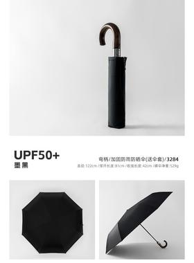 高档PARACH雨A雨SE黑胶零光晴两用伞折叠男女全自动防晒遮阳太阳