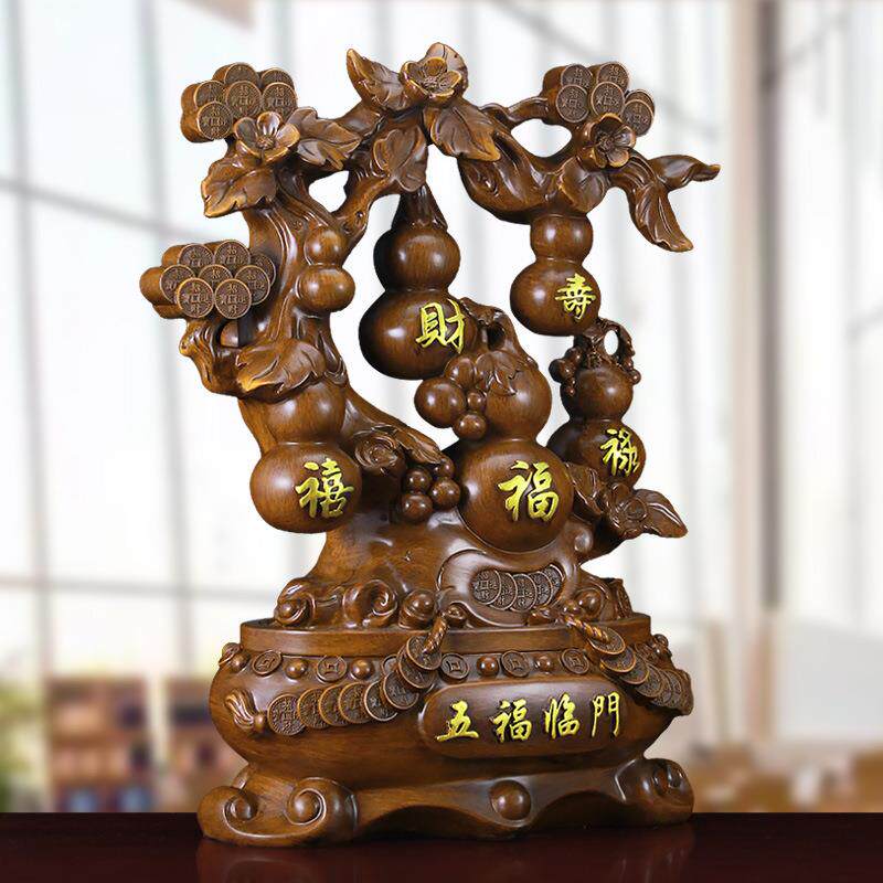 新款直销葫芦摆件招财福禄五福临门客厅乔迁开业公司店铺工艺礼品
