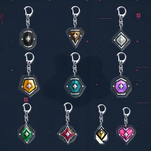 瓦罗兰特无畏契约段位周边压克力手机挂绳神话赋能创意礼物挂饰礼