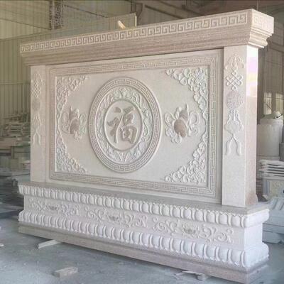 雕浮雕壁画青石仿古福字影石墙地雕景区校园花岗岩浮人2023525物