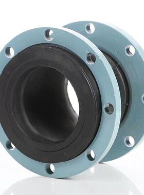 翻边单球体橡胶接头RF单波丁基橡胶耐磨PN16带限位杆DN3400大口径