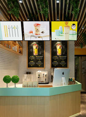 新款磁吸LED广告灯箱超薄电视招牌奶茶快餐店发光广告灯牌1件批发