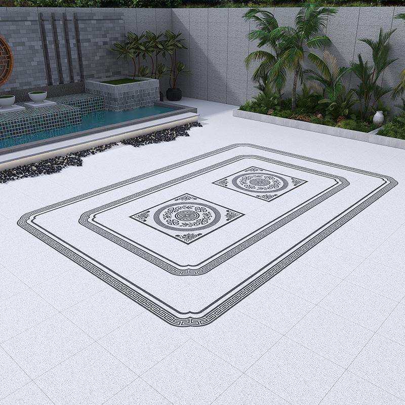 12厚中式庭院无限拼花砖3.6x5.4米院子地砖户外花园露台防滑pc砖