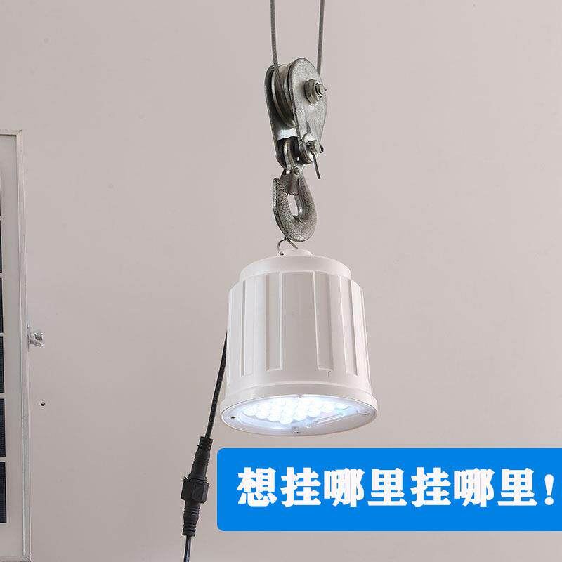LED太阳能灯户外吊灯庭院灯家用阳台院子室内照明灯室外挂灯遥控