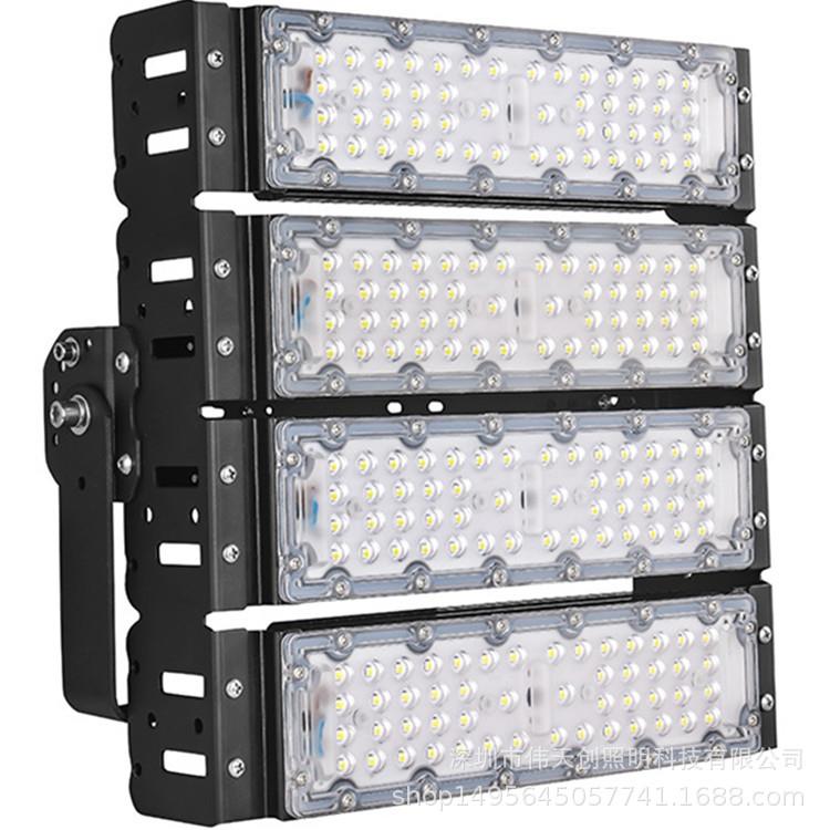 黑金刚模组透镜60°100W隧道灯高杆LED路灯套件100瓦LED路灯外壳
