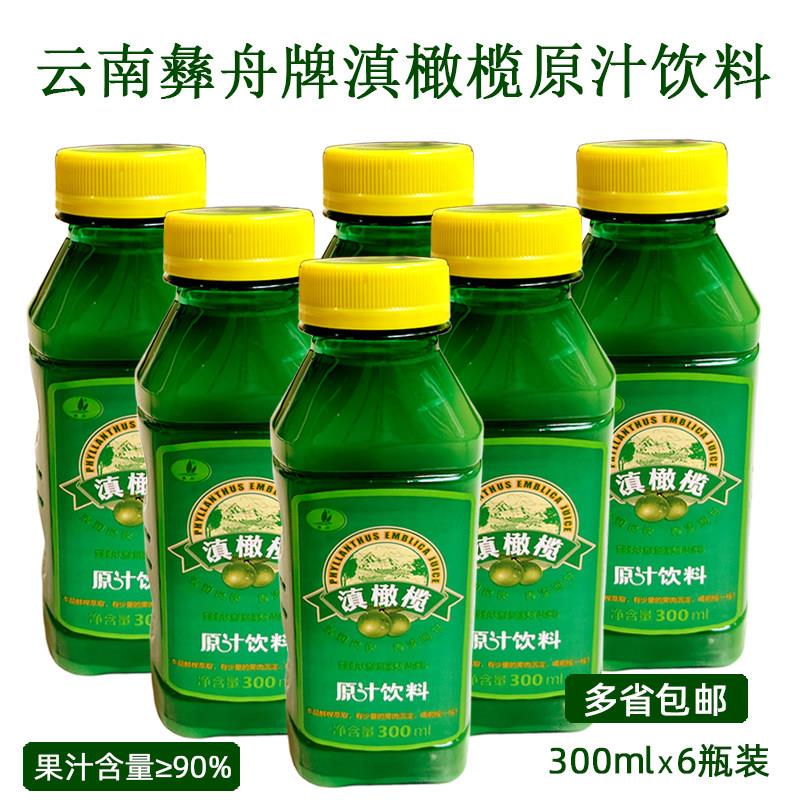 包邮云南特产滇橄榄原汁饮料300mlX6瓶彝舟牌余甘果大瓶更尽兴