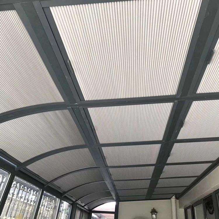 蜂巢蜂窝天棚帘隔热降噪阳光房遮阳帘天窗阳台顶棚阳光房专用遮光