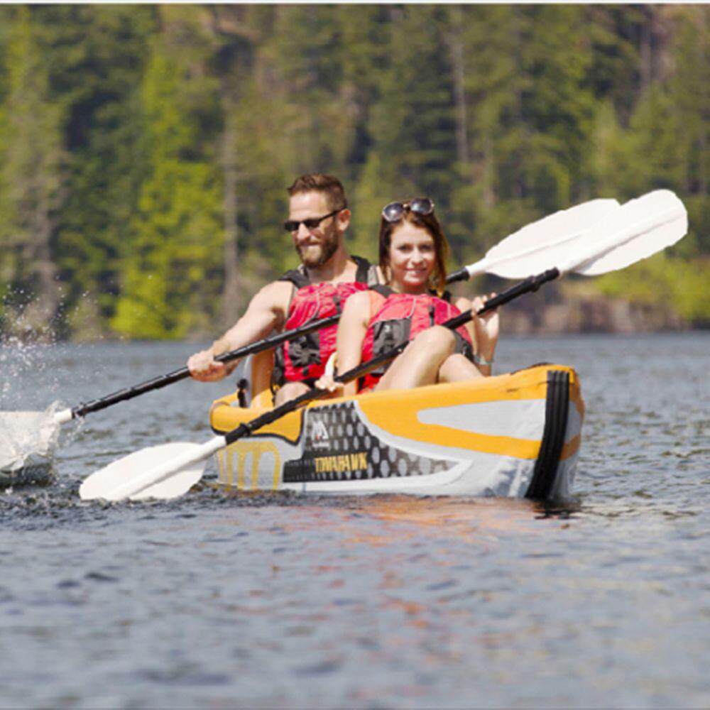 皮划艇单双人独木舟拉丝充气船加厚漂流橡皮艇折叠艇浮力强充气式