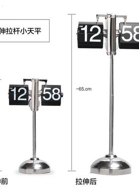 欧式简约尚拉杆翻页用可家伸缩拉伸翻钟牌钟HY-F003客厅时落地钟