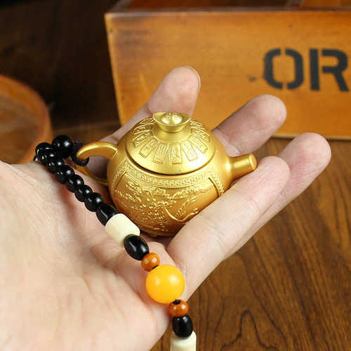 金属龙凤呈祥把把胡转转金元宝手把件金属工艺品桌面解压 龙凤壶