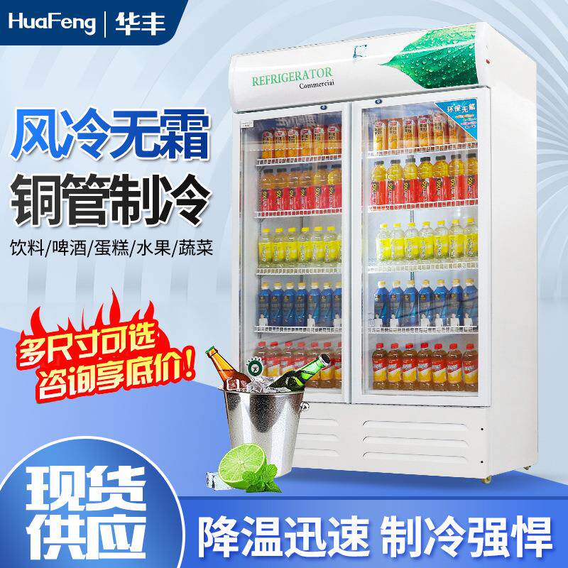 啤酒柜冷藏柜商用保鲜柜饮料冷藏展示柜单双三门立式风冷展示柜