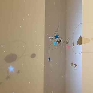 阳光捕手星球吊饰氛围感迪斯科反光灯手工diy星星夜空反光挂饰灯