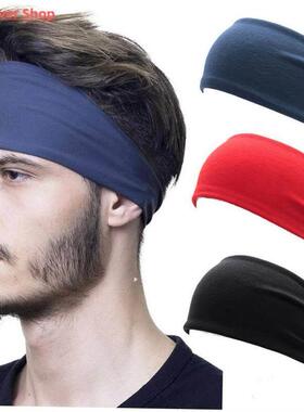 fashion Unisex Solid Color Headband Hair Elastic Bands for M