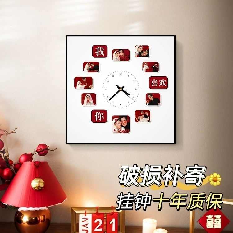 婚纱照挂墙定制玄关装饰画入户挂画相框结婚照片diy创意情侣纪念