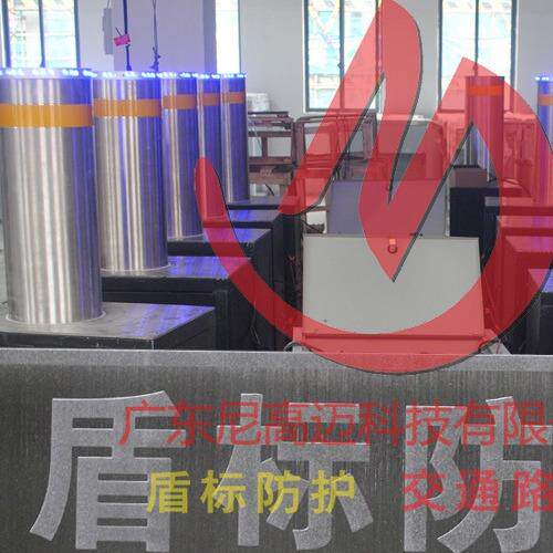 升降柱 不锈钢路桩带LED警示灯 液压带灯自动升降路桩柱 伸缩柱