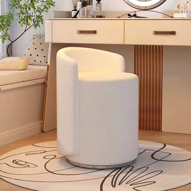 梳妆极椅子家用凳子化妆红化妆网凳实木卧室简约简ins靠背梳妆台