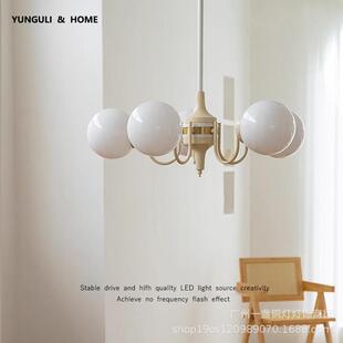 法式 奶油风卧室餐厅吊灯北欧现代简约设计师创意魔豆客厅吊灯