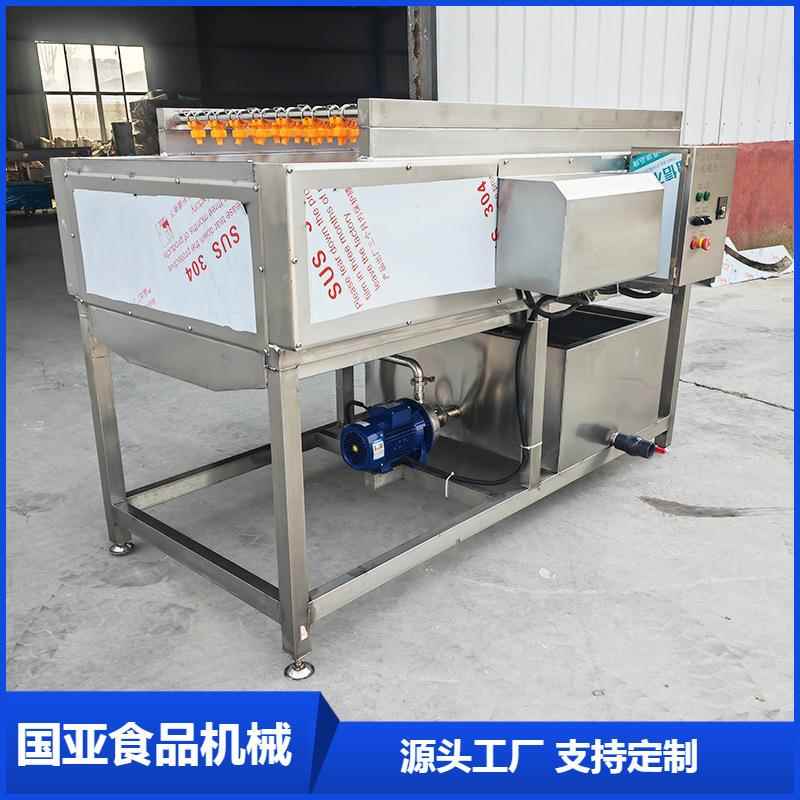平行式毛辊清洗机生姜清洗去皮机橘子除蜡清洗机毛辊清洗机