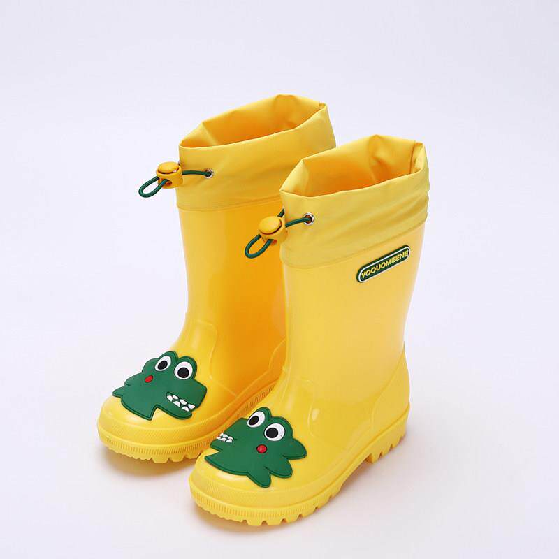 圆萌儿童雨鞋女童轻便防滑男童小学生幼儿园宝宝防水中筒雨靴胶鞋