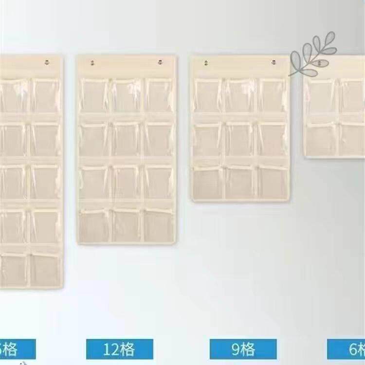 牛津布透明手机收纳袋挂袋接送卡袋手机袋挂墙壁式存放置物袋定做