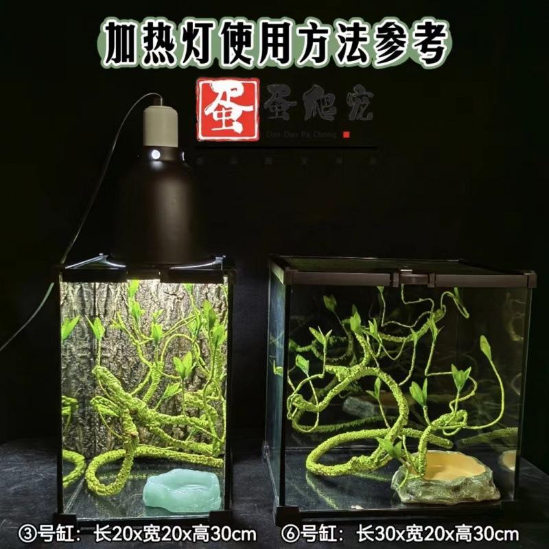玻璃爬缸蜥蜴蛇甲虫乌龟陆龟爬宠爬虫角蛙饲养箱盒缸鱼缸水族加厚