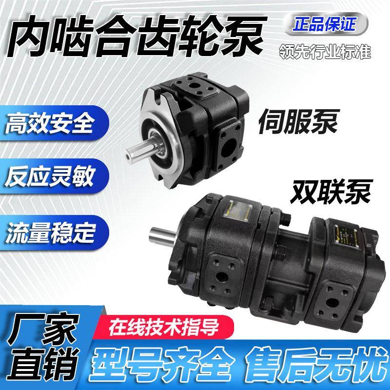 液压系统内啮合齿轮双联泵 HG20-100-63-01R-VPC-D 伺服双联油泵
