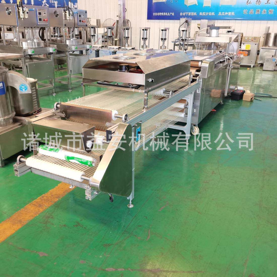 淄博烧烤小饼机网红烤饼机单饼全自动烤饼流水线淄博小饼加工设备