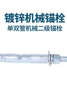 整箱镀锌机械锚栓后扩底膨胀重型螺栓自切底定型单双管后切式二级