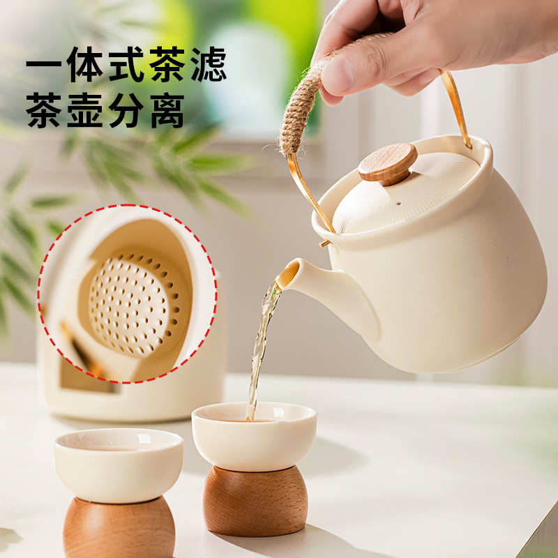 洛威陶瓷泡茶壶家用高档水具套装茶杯功夫茶具套装乔迁送礼伴手礼