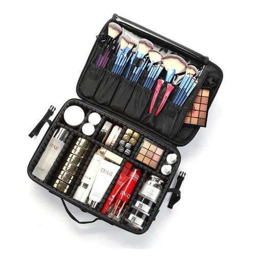 Women Professional Suitcase Makeup Box Make Up Cosmetic Bag