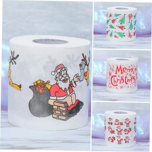 Christmas Pattern Series Roll Paper Christmas Decorations