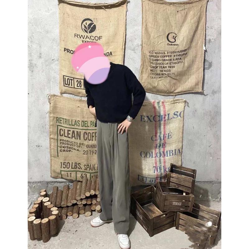 咖啡麻袋咖啡生豆麻包袋定制咖啡店网红打卡破店装饰咖啡豆麻布袋