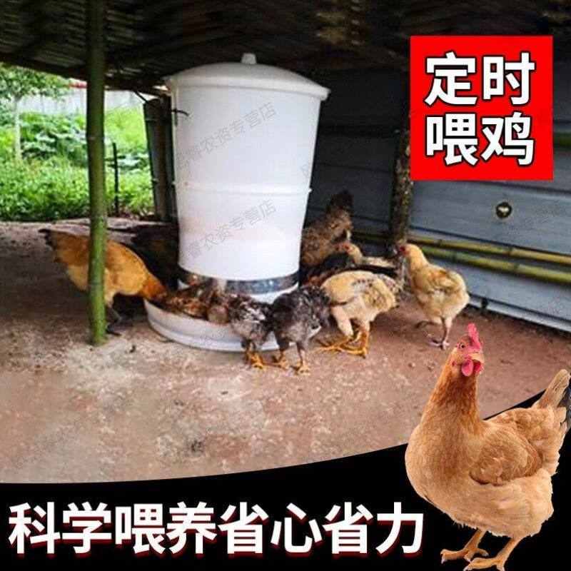 【现货速发】喂鸡神器家禽鸡食槽养鸡设备喂鸡的食槽全自动定时投