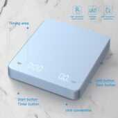 led吧台计时 3kg峰秤屏远蓝厨房功能带家用咖啡咖啡触 小型秤新款