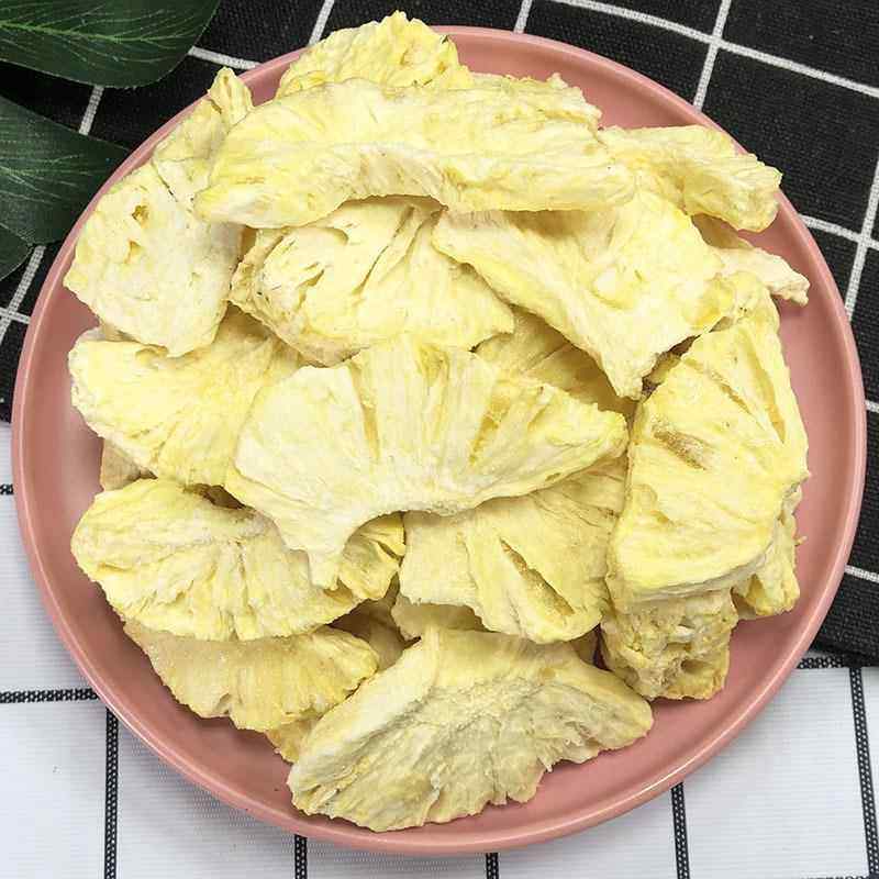 冻干水果干菠萝脆片 非油炸零食菠萝干冻干菠萝脆片即食1kg/袋