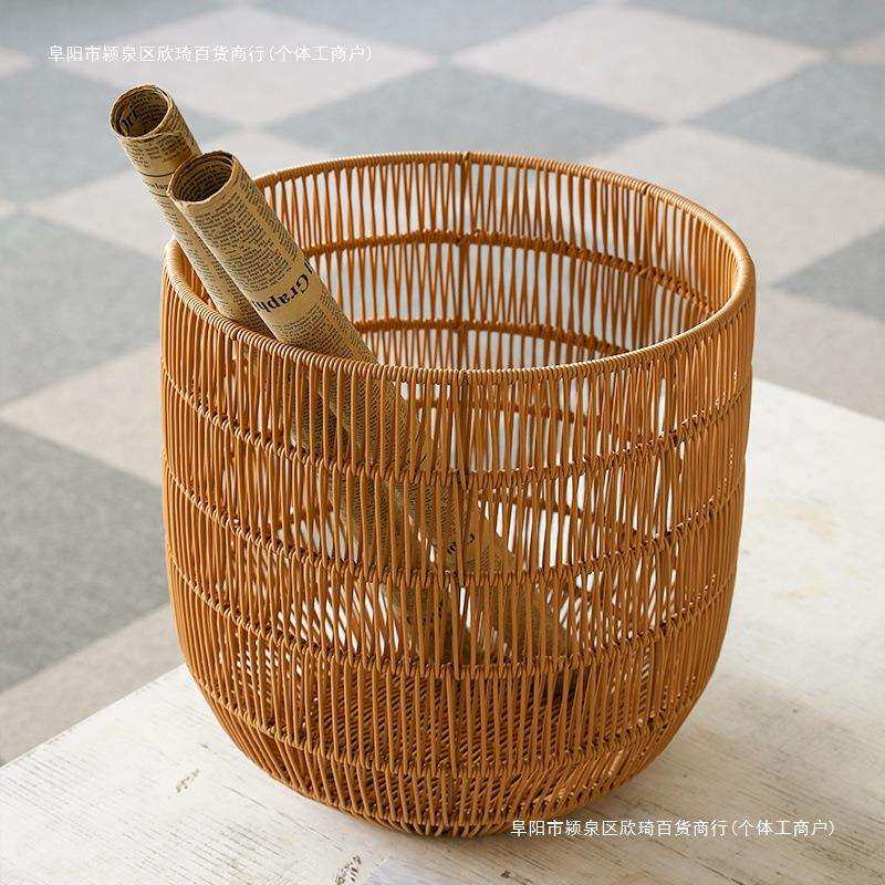 洗衣酒店圆形衣服筐脏衣篓卧室衣物筐换洗收纳桶日式大号篮子包邮