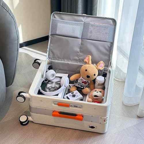 正品德国科思途新款行李箱女24拉大容量宽杆箱行侧开 盖20登机箱