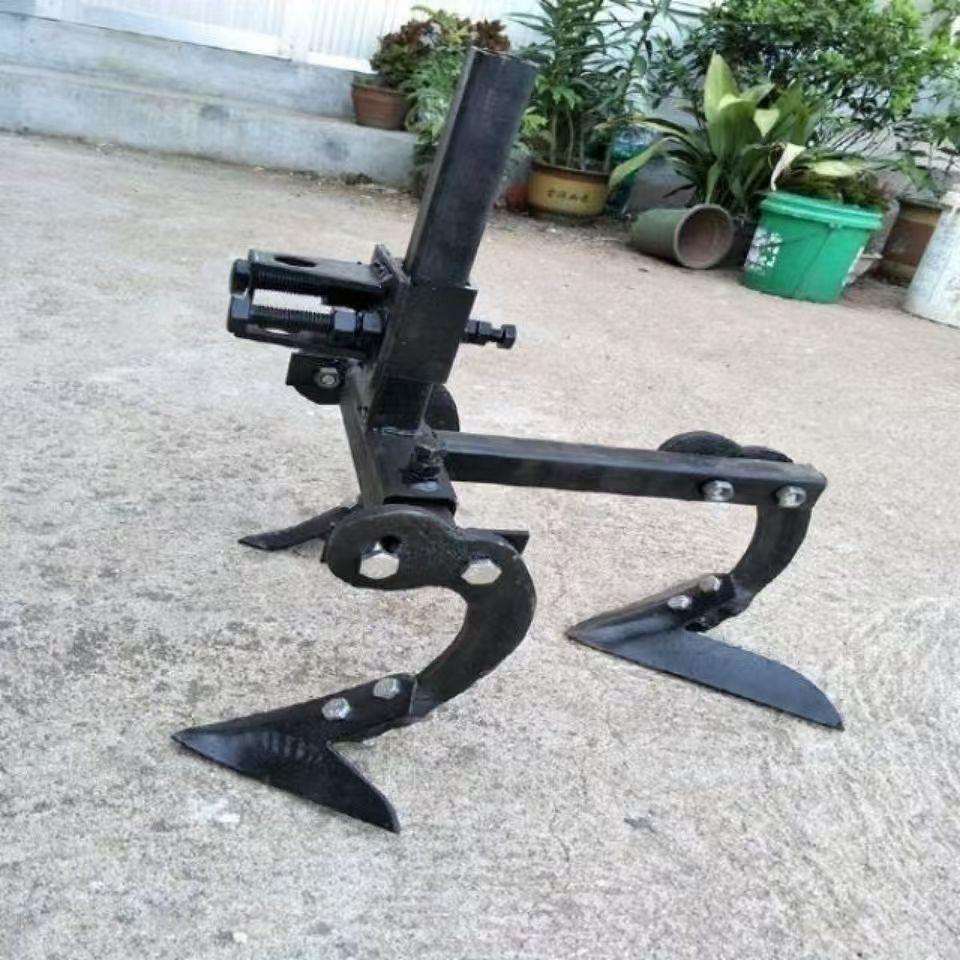 微耕机耘锄锄草机 耘地机三角耘锄松土铲农用工具微耕机带轮耘锄