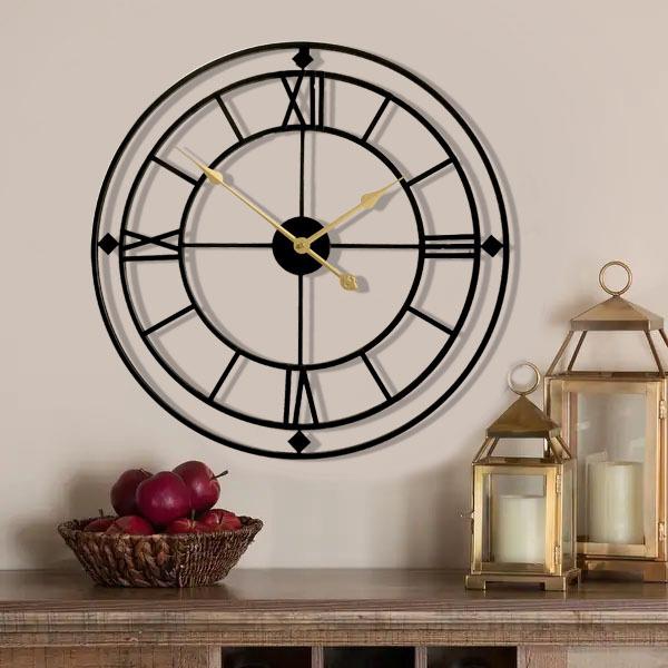 美式挂钟复古罗马钟表客厅静音时钟创意铁艺钟表wallclock