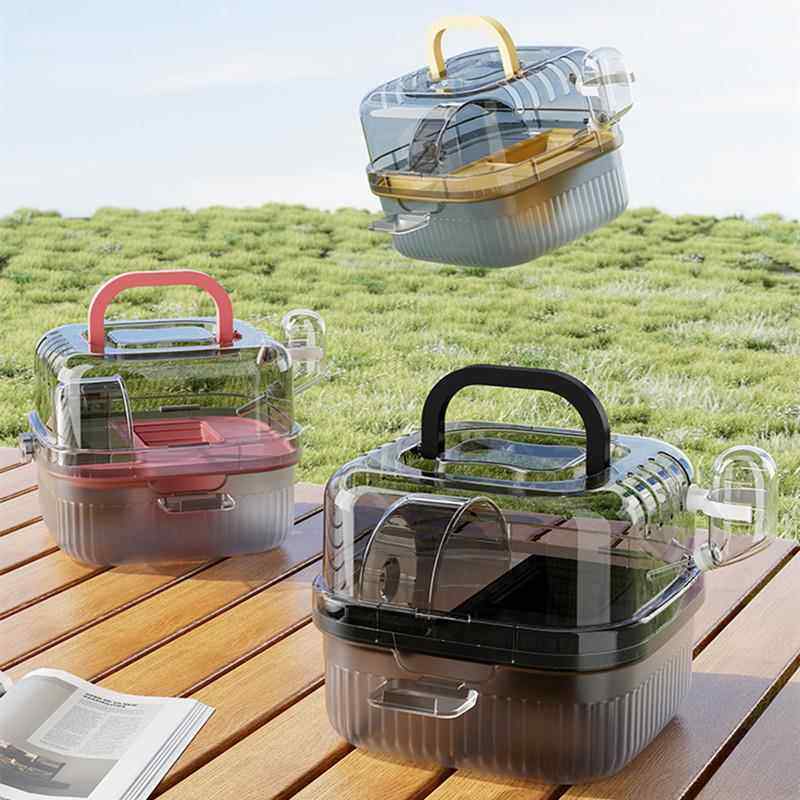 仓鼠笼防越狱便携式双层大空间小宠豪华别墅可手提金丝熊饲养箱