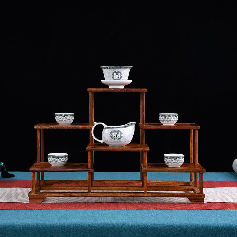厂家供应中式古董储物博古架现代简约茶具隔断展示客厅置物架